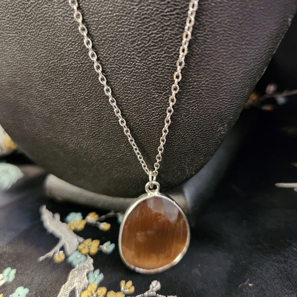 Paparazzi Icy Opalescence Brown Necklace